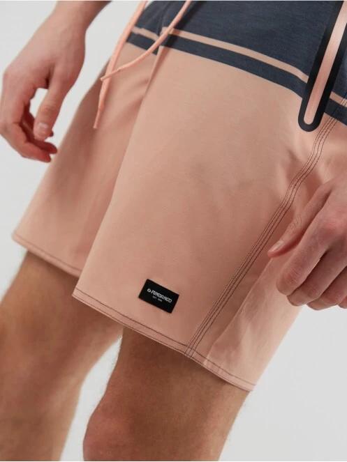 Fundango Morris Boardshort férfi beach short rózsaszín színben 6