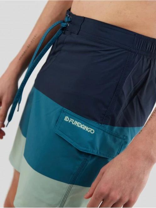 Fundango Salimu Boardshort férfi beach short sötétkék színben 6