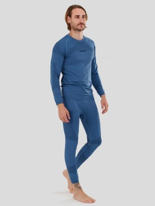 Fundango Seamless Baselayer Set férfi aláöltöző szett kék színben 4
