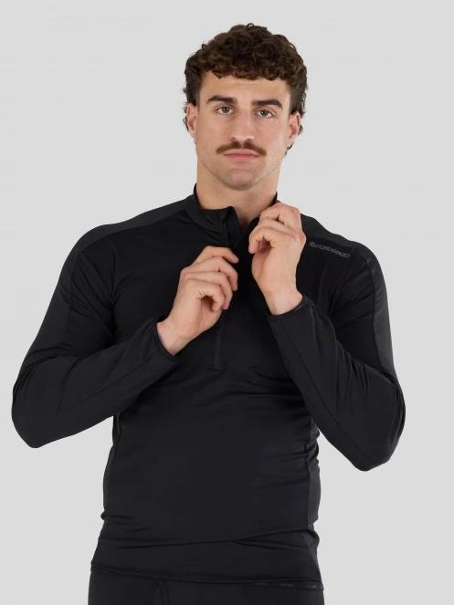 Fundango Novak Baselayer Top férfi aláöltöző felső fekete színben 2