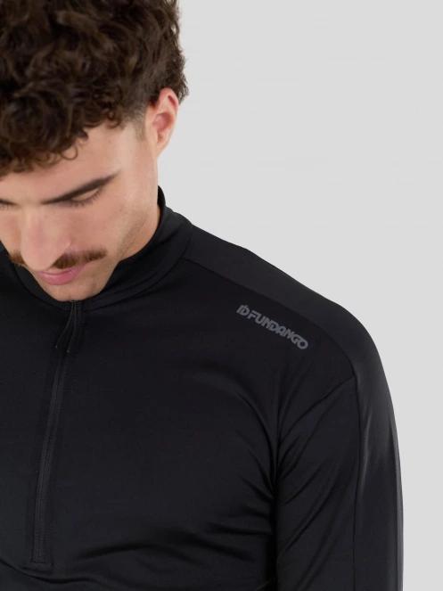 Fundango Novak Baselayer Top férfi aláöltöző felső fekete színben 8