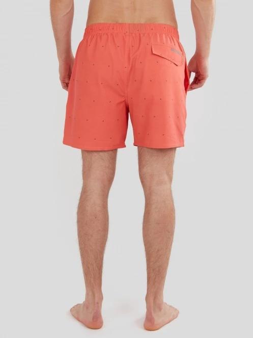 Fundango Bono Print Boardshort férfi boardshort piros színben 3