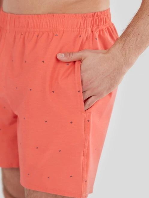 Fundango Bono Print Boardshort férfi boardshort piros színben 5