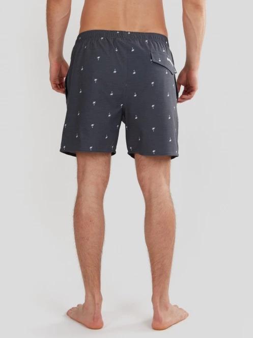 Fundango Bono Print Boardshort férfi boardshort sötétkék színben 3