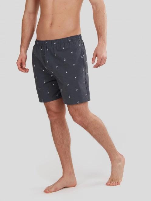 Fundango Bono Print Boardshort férfi boardshort sötétkék színben 5