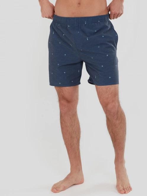 Fundango Bono Print Boardshorts férfi boardshort sötétkék színben 5