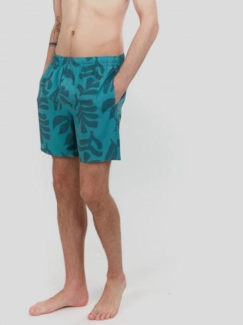 Fundango Bono Print Boardshorts férfi boardshort zöld színben 5
