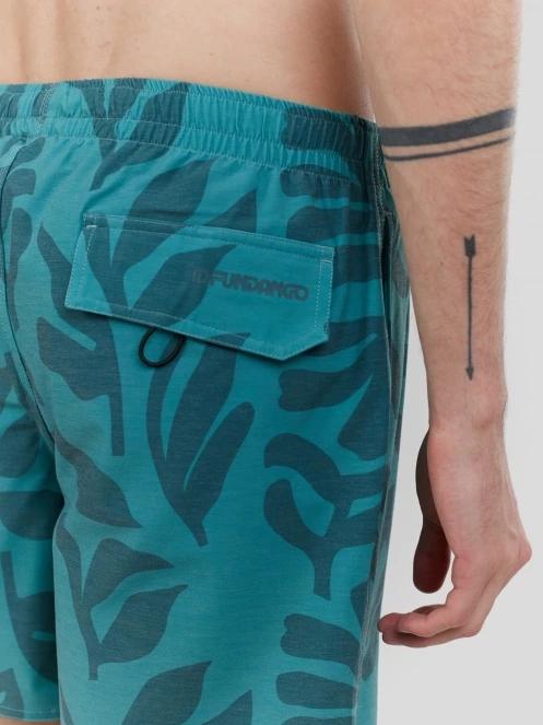 Fundango Bono Print Boardshorts férfi boardshort zöld színben 6