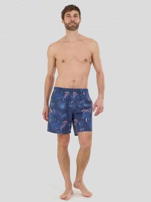 Fundango Bono Print Boardshorts férfi boardshort sötétkék színben 4