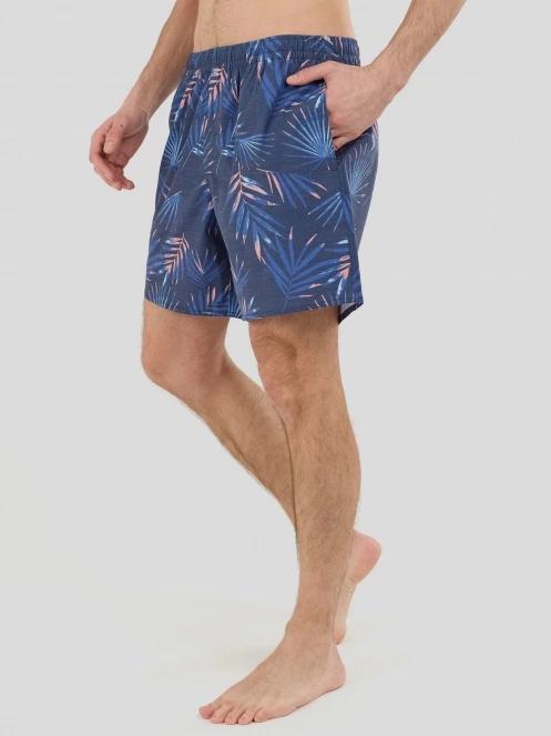 Fundango Bono Print Boardshorts férfi boardshort sötétkék színben 5