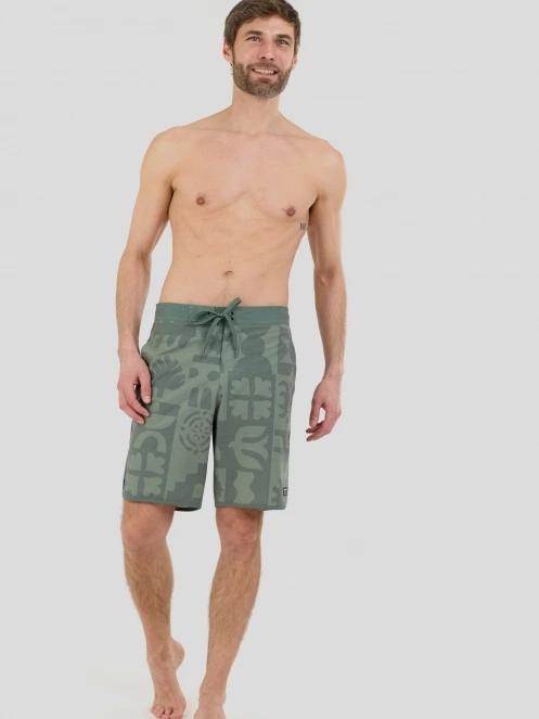 Fundango Neal Boardshorts férfi boardshort zöld színben 4