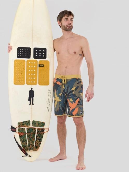 Fundango Neal Boardshorts férfi boardshort sárga színben 5