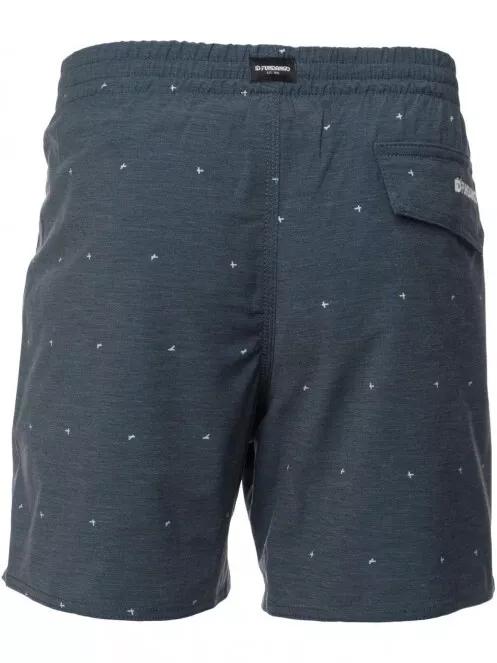Fundango Bono print férfi beach short sötétkék színben 5