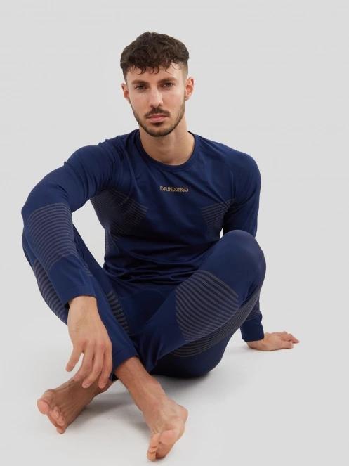 Fundango Seamless Baselayer Set férfi aláöltöző szett sötétkék színben 7
