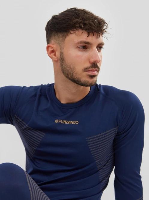 Fundango Seamless Baselayer Set férfi aláöltöző szett sötétkék színben 8