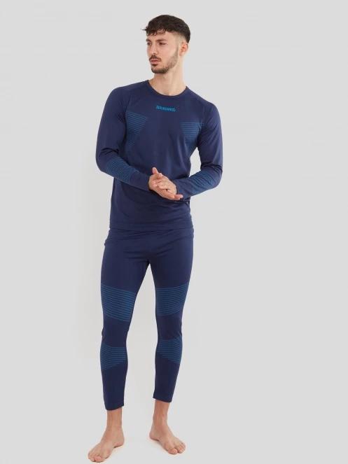Fundango Seamless Baselayer Set férfi aláöltöző szett sötétkék színben 2