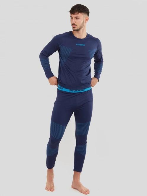Fundango Seamless Baselayer Set férfi aláöltöző szett sötétkék színben 4