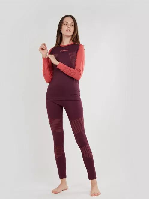 Fundango Seamless Baselayer Set női aláöltöző szett magenta színben 2
