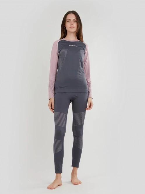 Fundango Seamless Baselayer Set női aláöltöző szett szürke színben 2
