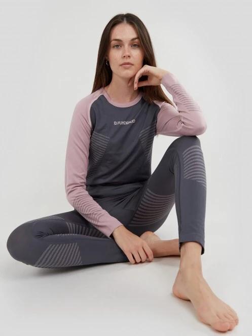 Fundango Seamless Baselayer Set női aláöltöző szett szürke színben 5