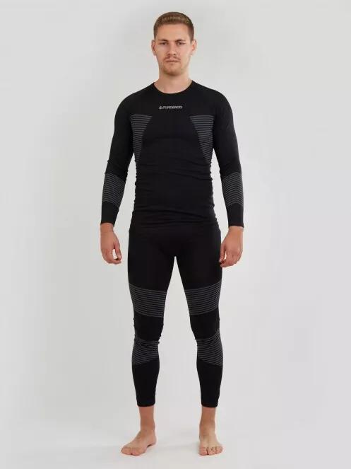 Fundango Seamless Baselayer Set férfi aláöltöző szett fekete színben 2