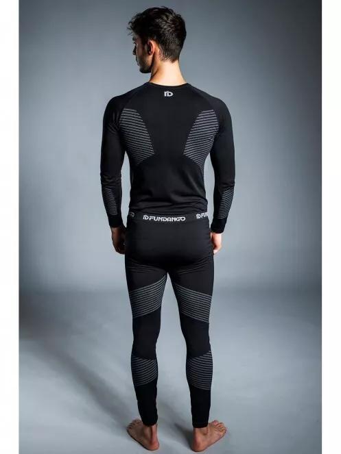 Fundango SEAMLESS  Baselayer Set férfi aláöltöző szett fekete színben 10