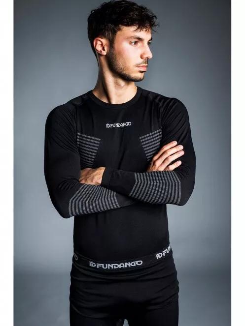 Fundango SEAMLESS  Baselayer Set férfi aláöltöző szett fekete színben 11