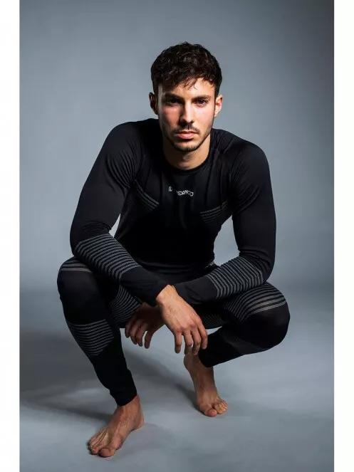 Fundango SEAMLESS  Baselayer Set férfi aláöltöző szett fekete színben 12