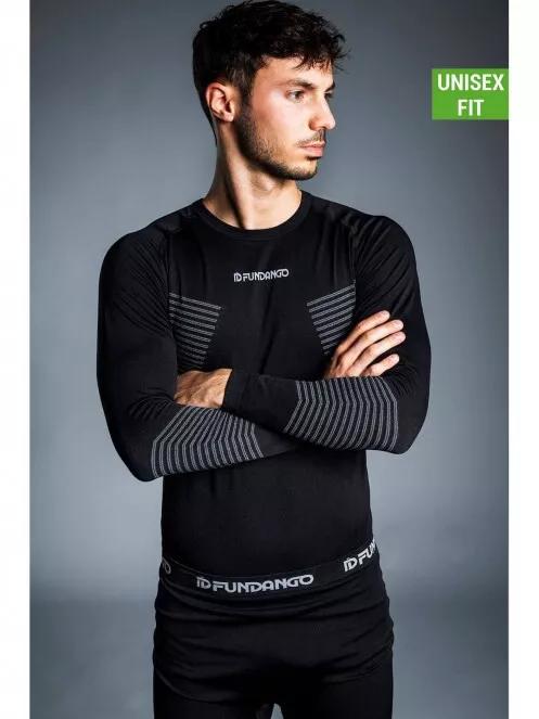 Fundango SEAMLESS  Baselayer Set férfi aláöltöző szett fekete színben 5