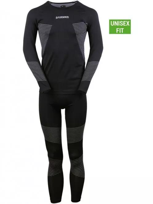 Fundango SEAMLESS  Baselayer Set férfi aláöltöző szett fekete színben 8