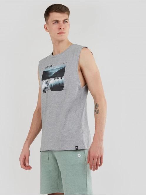 Fundango Glader Tank-T férfi atléta szürke színben 4