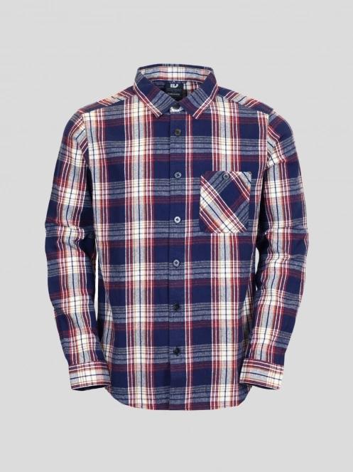 Fundango Harris Shirt férfi hosszú ujjú ing sötétkék színben 9
