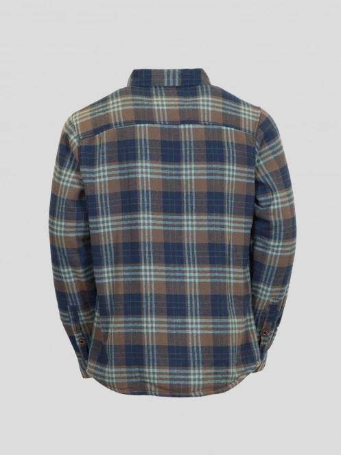 Fundango Roddy Lined Shirt férfi ingkabát kék színben 10