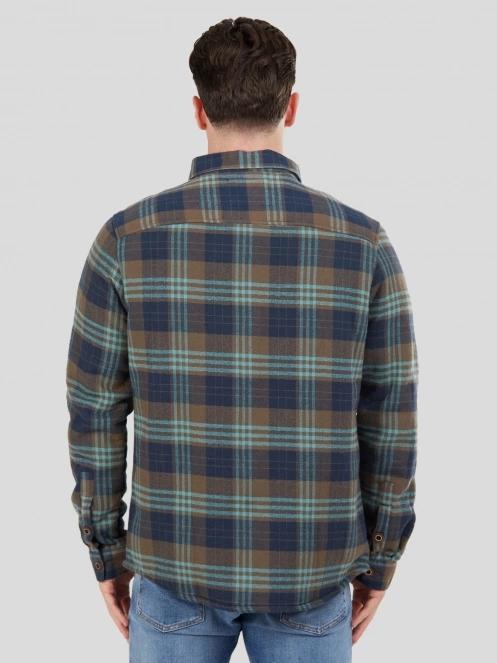 Fundango Roddy Lined Shirt férfi ingkabát kék színben 3