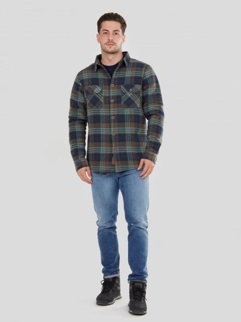 Fundango Roddy Lined Shirt férfi ingkabát kék színben 4