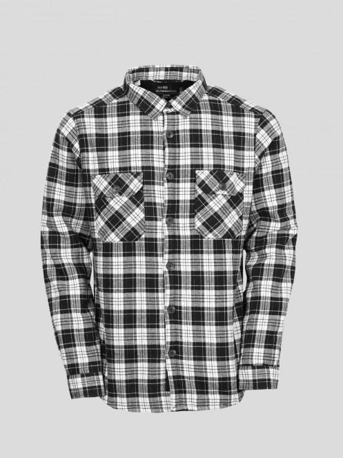 Fundango Roddy Lined Shirt férfi ingkabát fekete színben 9