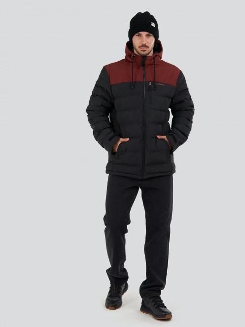 Fundango Passat Padded Jacket férfi steppelt átmeneti kabát piros színben 4