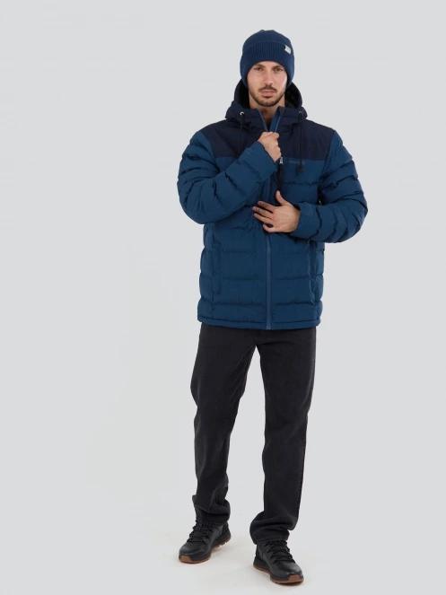 Fundango Passat Padded Jacket férfi steppelt átmeneti kabát kék színben 4