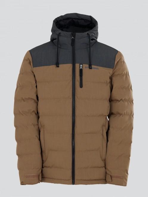 Fundango Passat Padded Jacket férfi steppelt átmeneti kabát barna színben 7