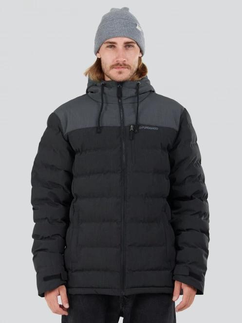 Fundango Passat Padded Jacket férfi steppelt átmeneti kabát fekete színben 2
