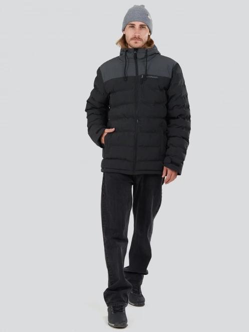 Fundango Passat Padded Jacket férfi steppelt átmeneti kabát fekete színben 4