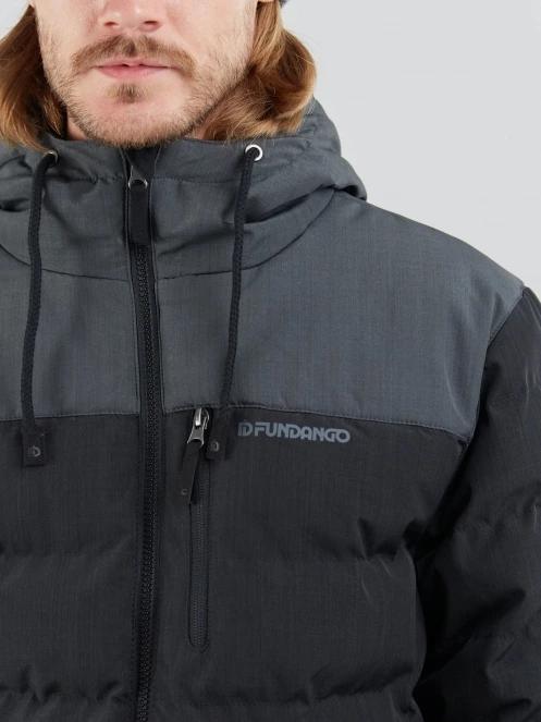 Fundango Passat Padded Jacket férfi steppelt átmeneti kabát fekete színben 7