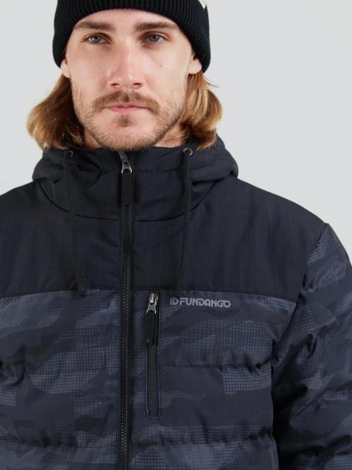 Fundango Passat Padded Jacket férfi steppelt átmeneti kabát szürke színben 5
