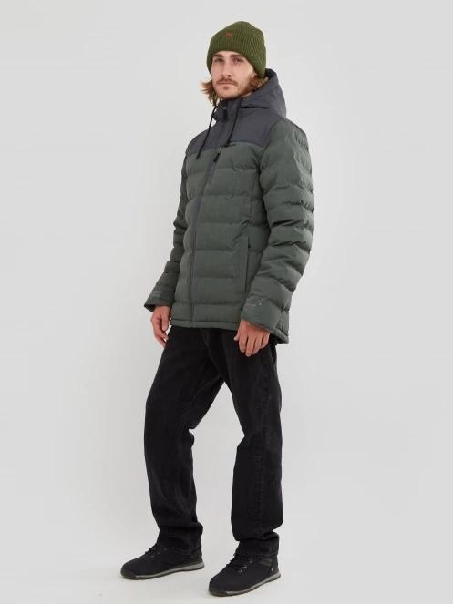 Fundango Passat Padded Jacket férfi steppelt átmeneti kabát zöld színben 4