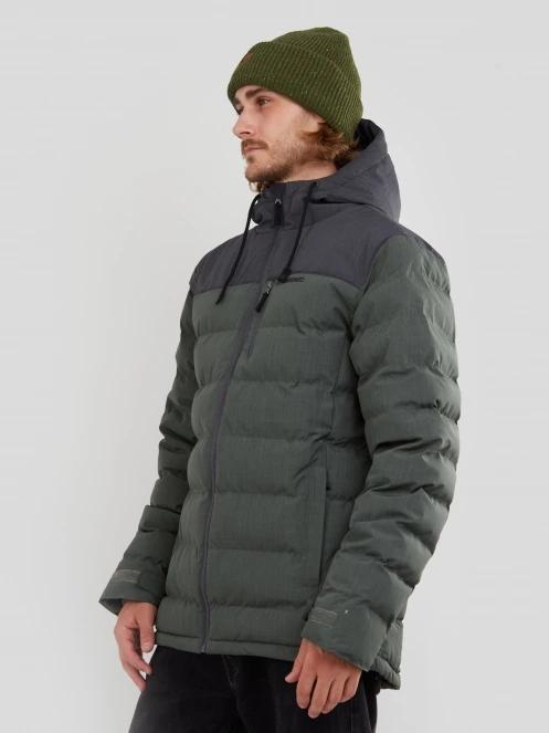 Fundango Passat Padded Jacket férfi steppelt átmeneti kabát zöld színben 5