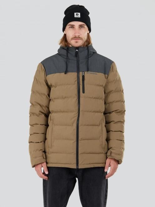 Fundango Passat Padded Jacket férfi steppelt átmeneti kabát barna színben 2