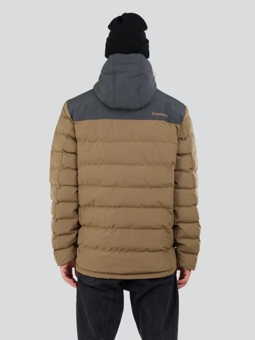 Fundango Passat Padded Jacket férfi steppelt átmeneti kabát barna színben 3