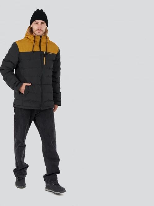 Fundango Passat Padded Jacket férfi steppelt átmeneti kabát fekete színben 4