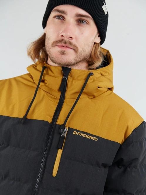 Fundango Passat Padded Jacket férfi steppelt átmeneti kabát fekete színben 6