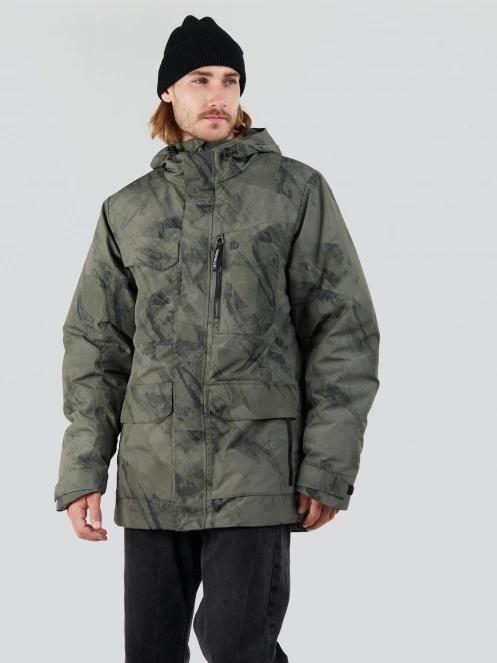 Fundango Perill Parka Jacket férfi télikabát oliva színben 2